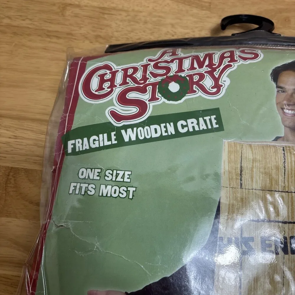 Rasta Imposta Fragile Crate Costume Funny Story Christmas Leg Lamp Box Adult One